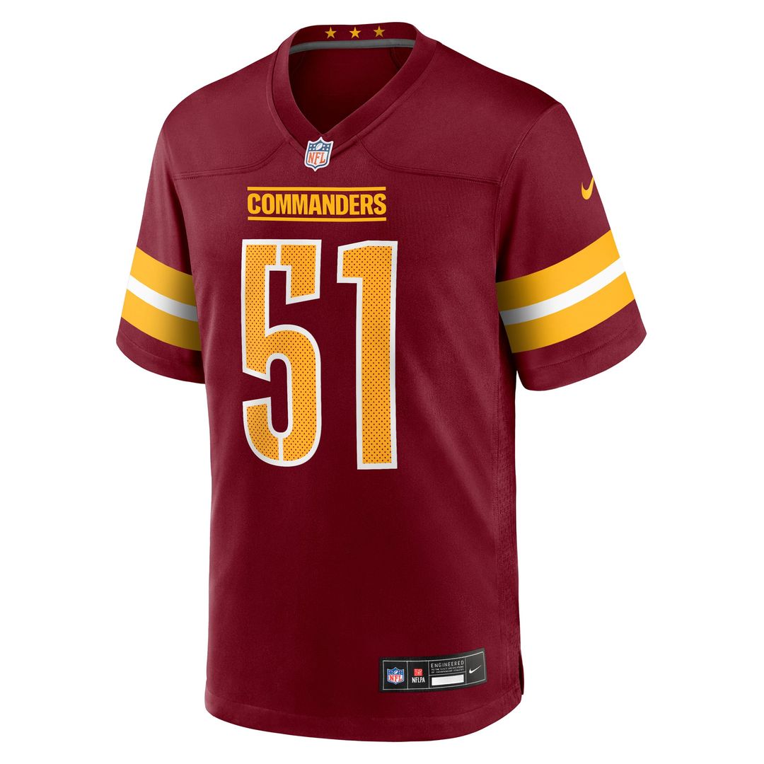 Washington Commanders Ale Kaho Nike Burgundy Game Jersey product image 2