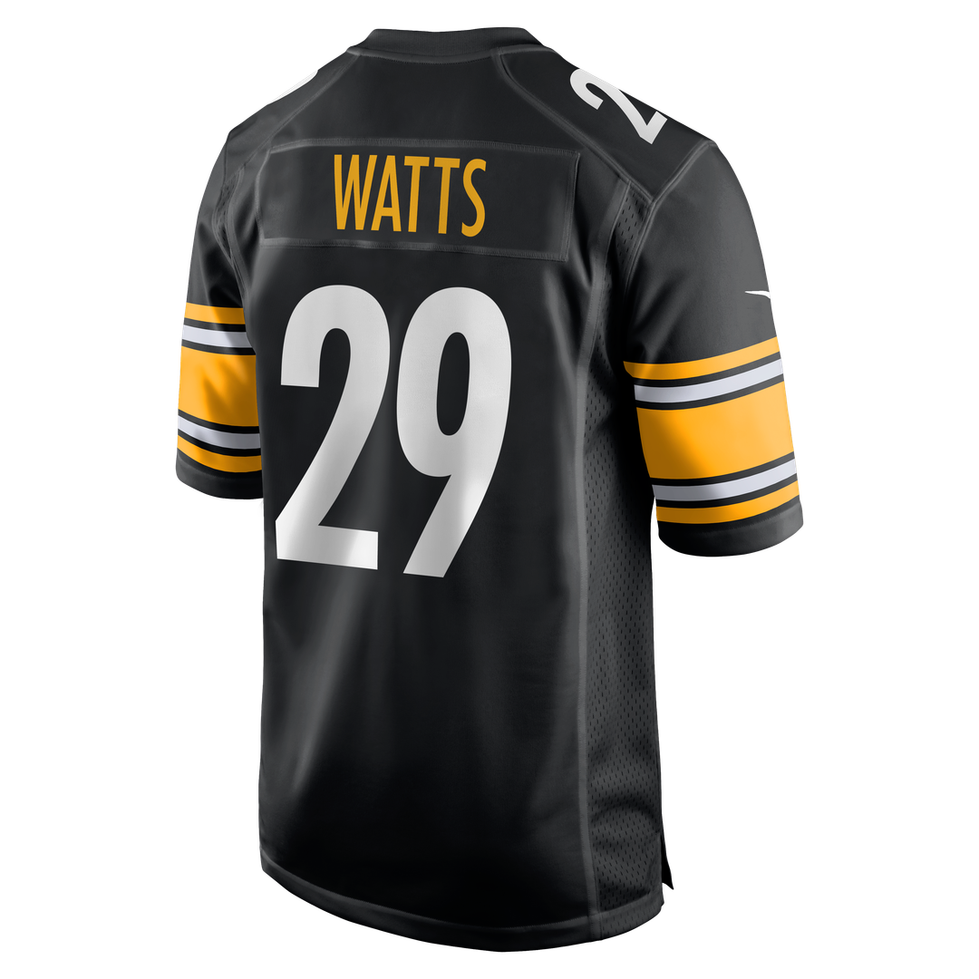 Pittsburgh Steelers Ryan Watts Nike Black Game Jersey product image 3