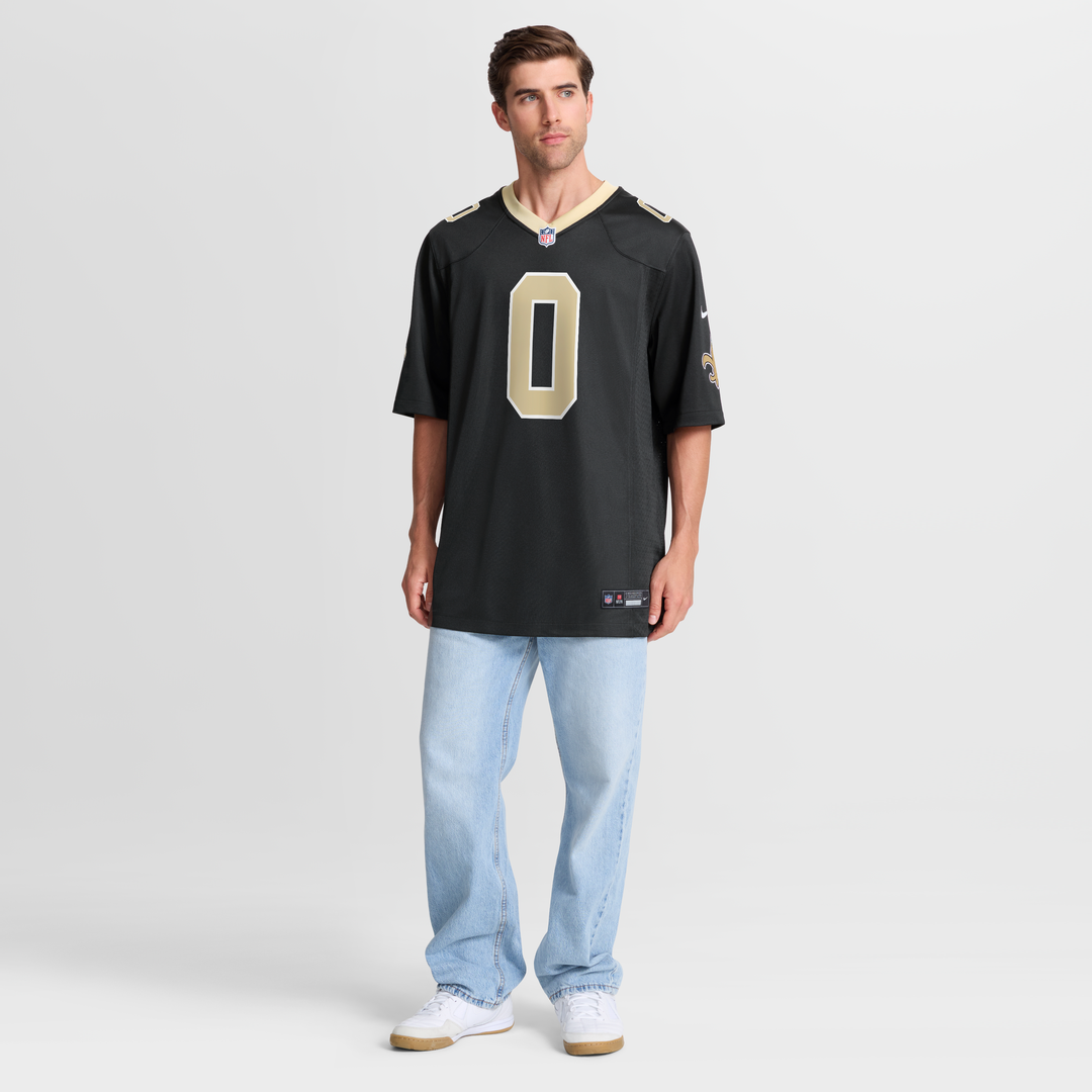 New Orleans Saints Jordyn Tyson Nike Black Game Jersey product image 2