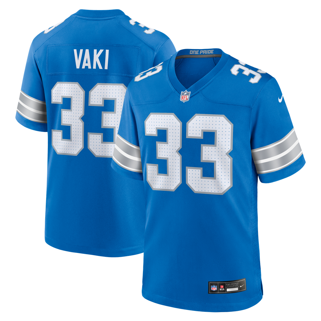Detroit Lions Sione Vaki Nike Blue Game Jersey product image 1