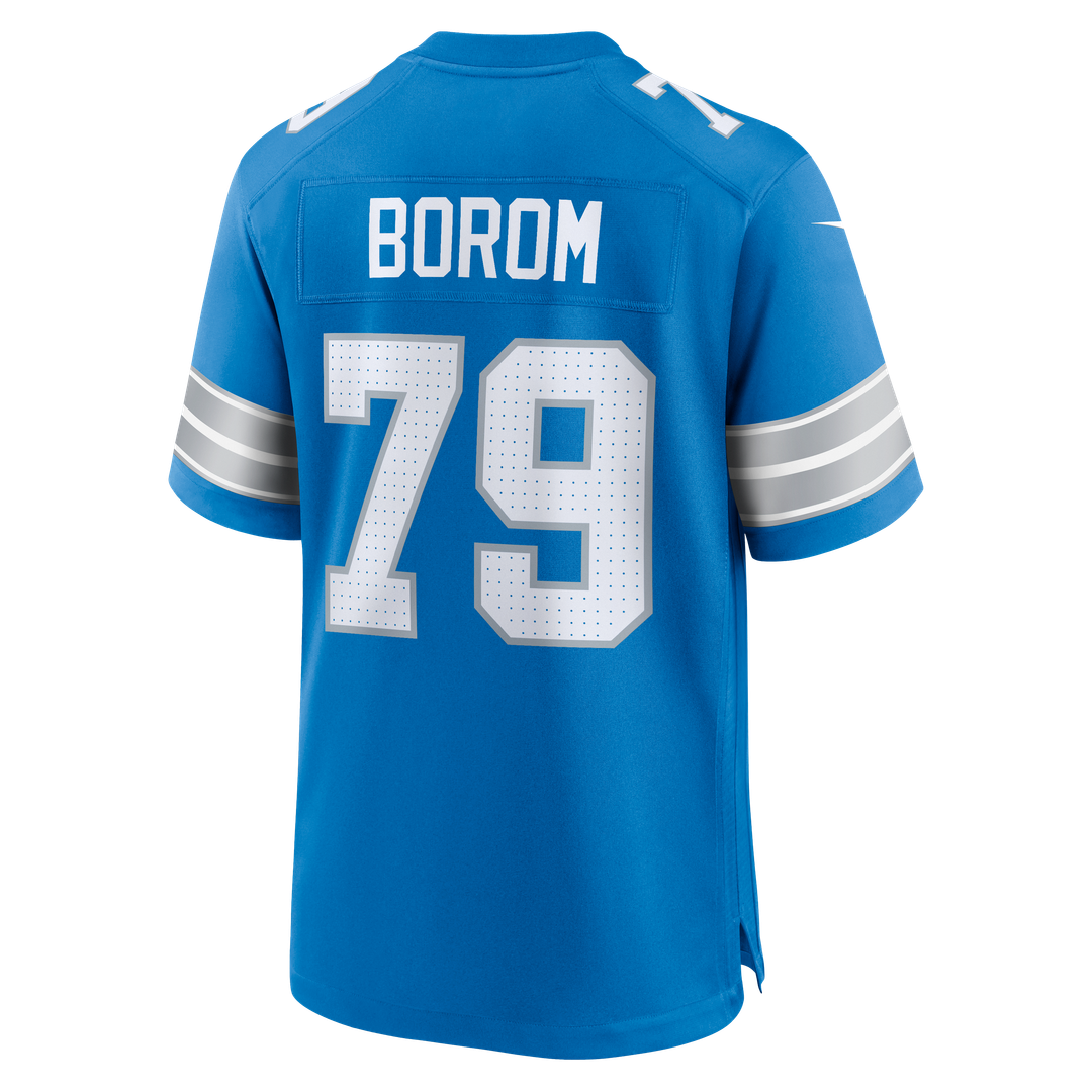 Detroit Lions Larry Borom Nike Blue Game Jersey product image 3