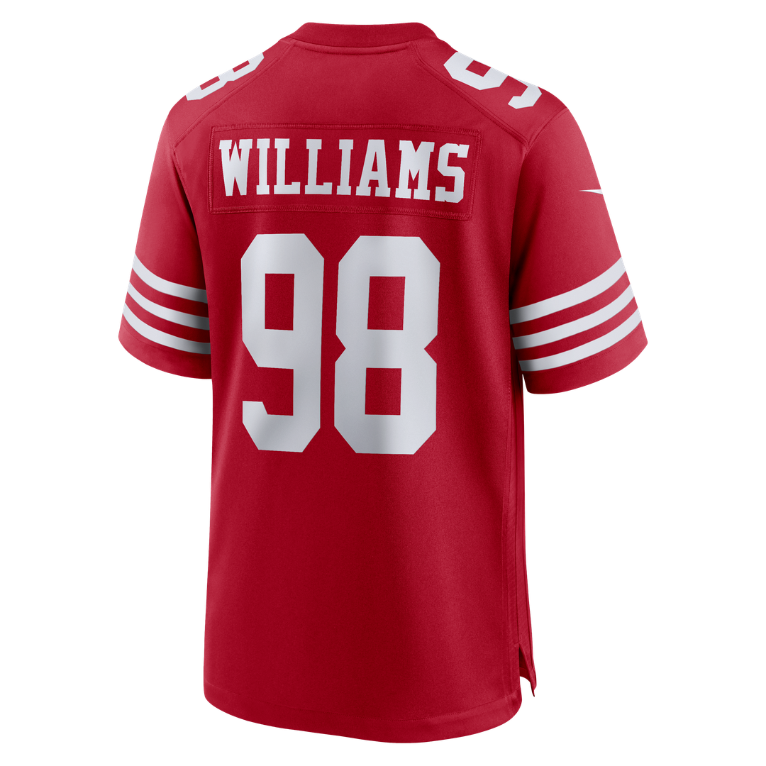 San Francisco 49ers Mykel Williams Nike Scarlet Game Jersey product image 3
