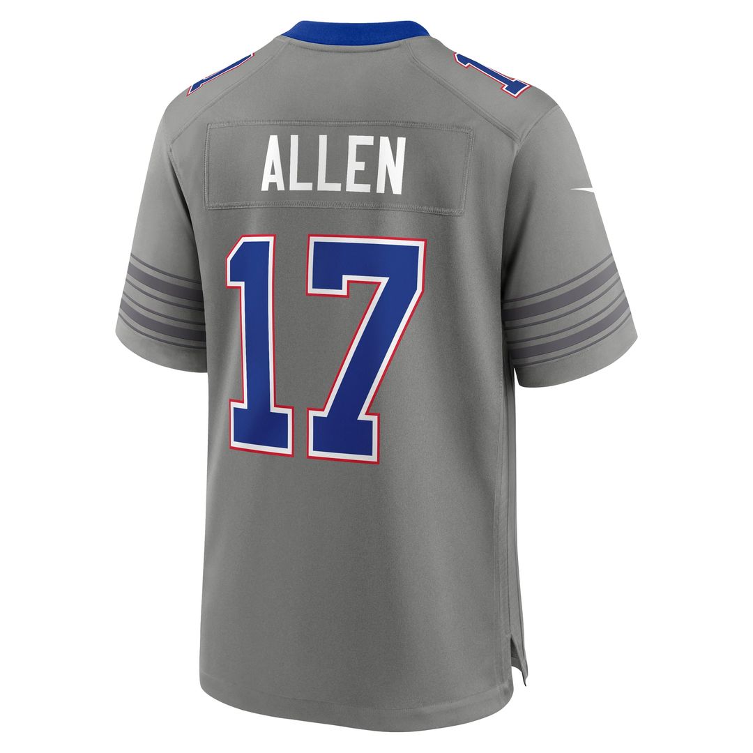 Buffalo Bills Josh Allen Nike Gray Nickel City Game Jersey product image 6