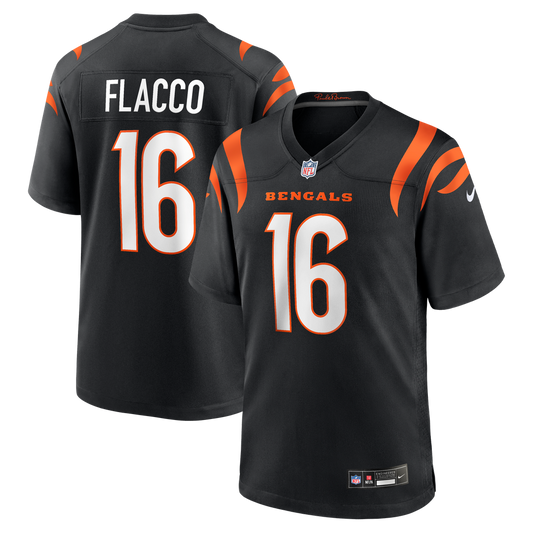 Cincinnati Bengals Joe Flacco Nike Black Game Jersey product image 1