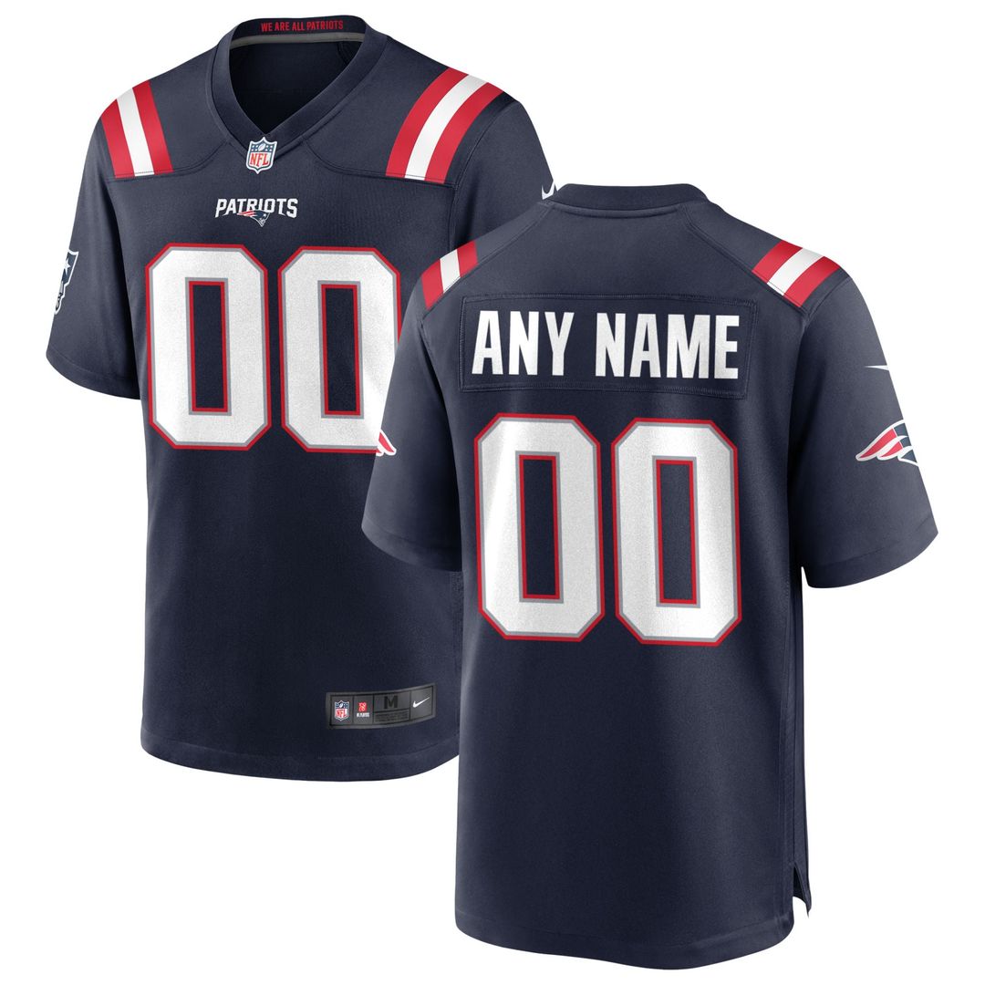 Nike New England Patriots Navy Custom Jersey product image 1
