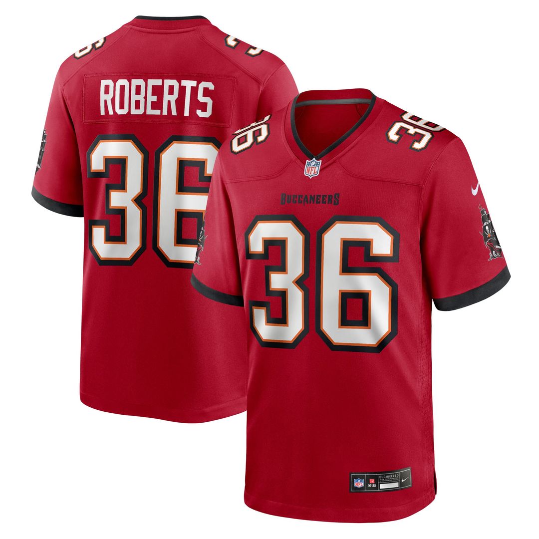 Tampa Bay Buccaneers JJ Roberts Nike Red Game Jersey product image 1
