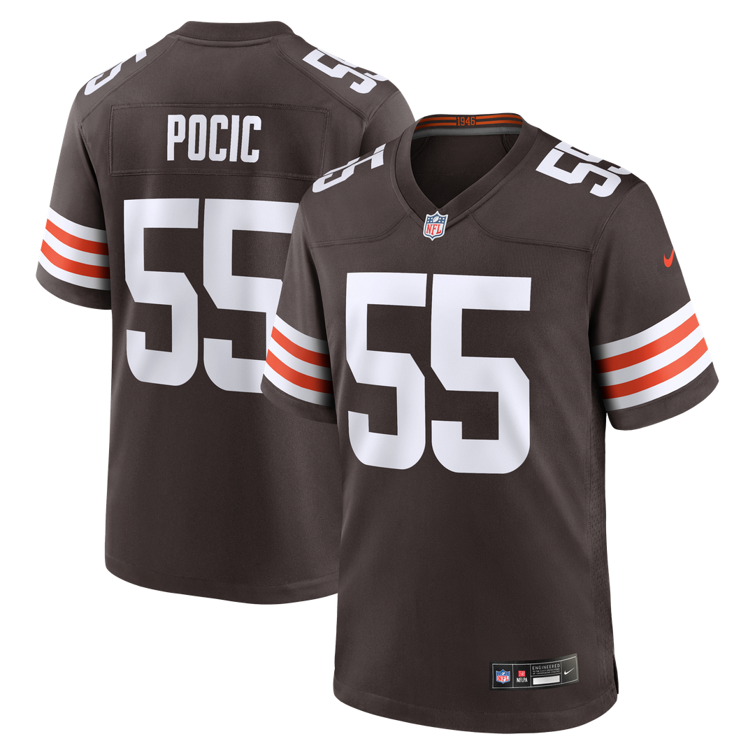 Cleveland Browns Ethan Pocic Nike Brown Game Jersey product image 1