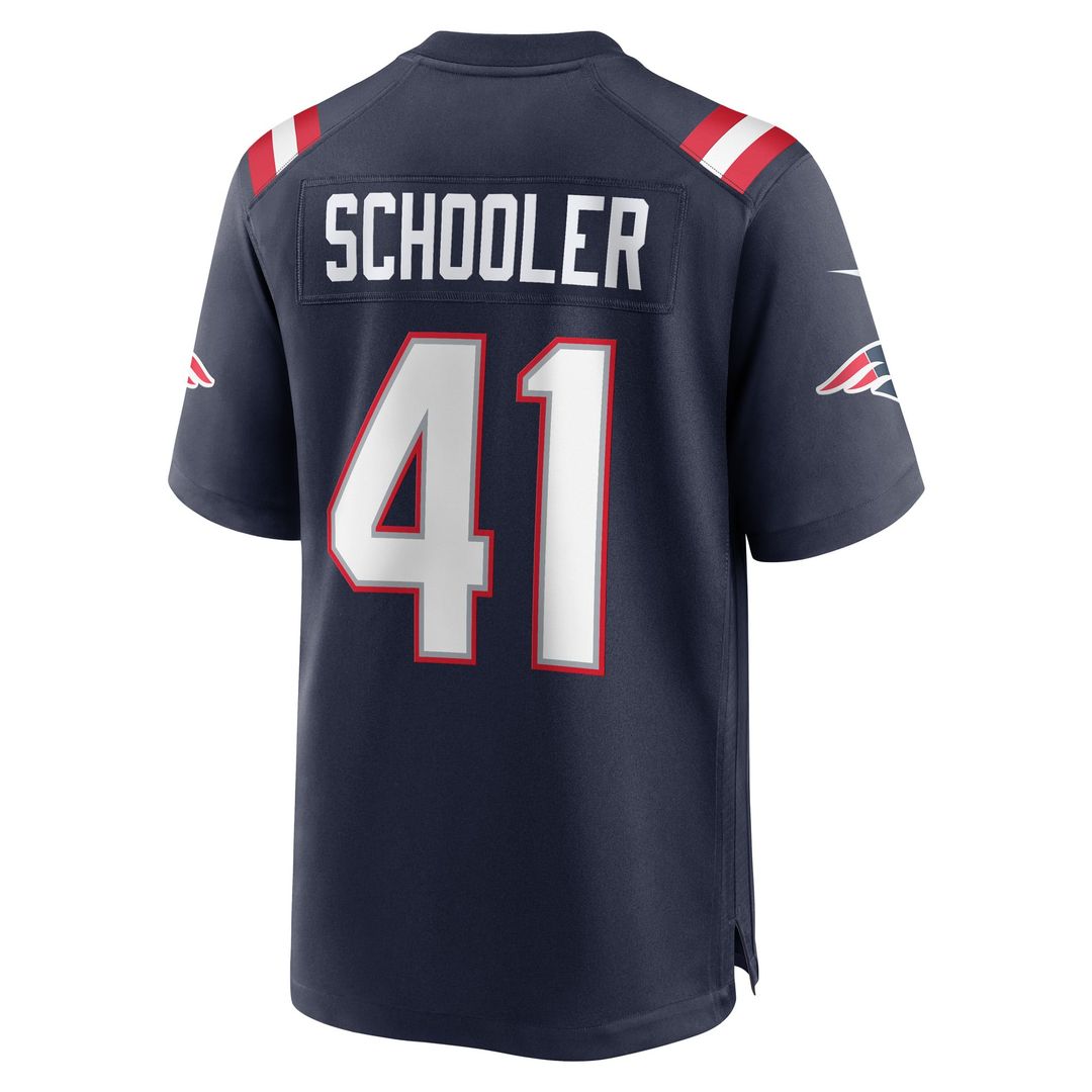 New England Patriots Brenden Schooler Nike Navy Game Jersey product image 3