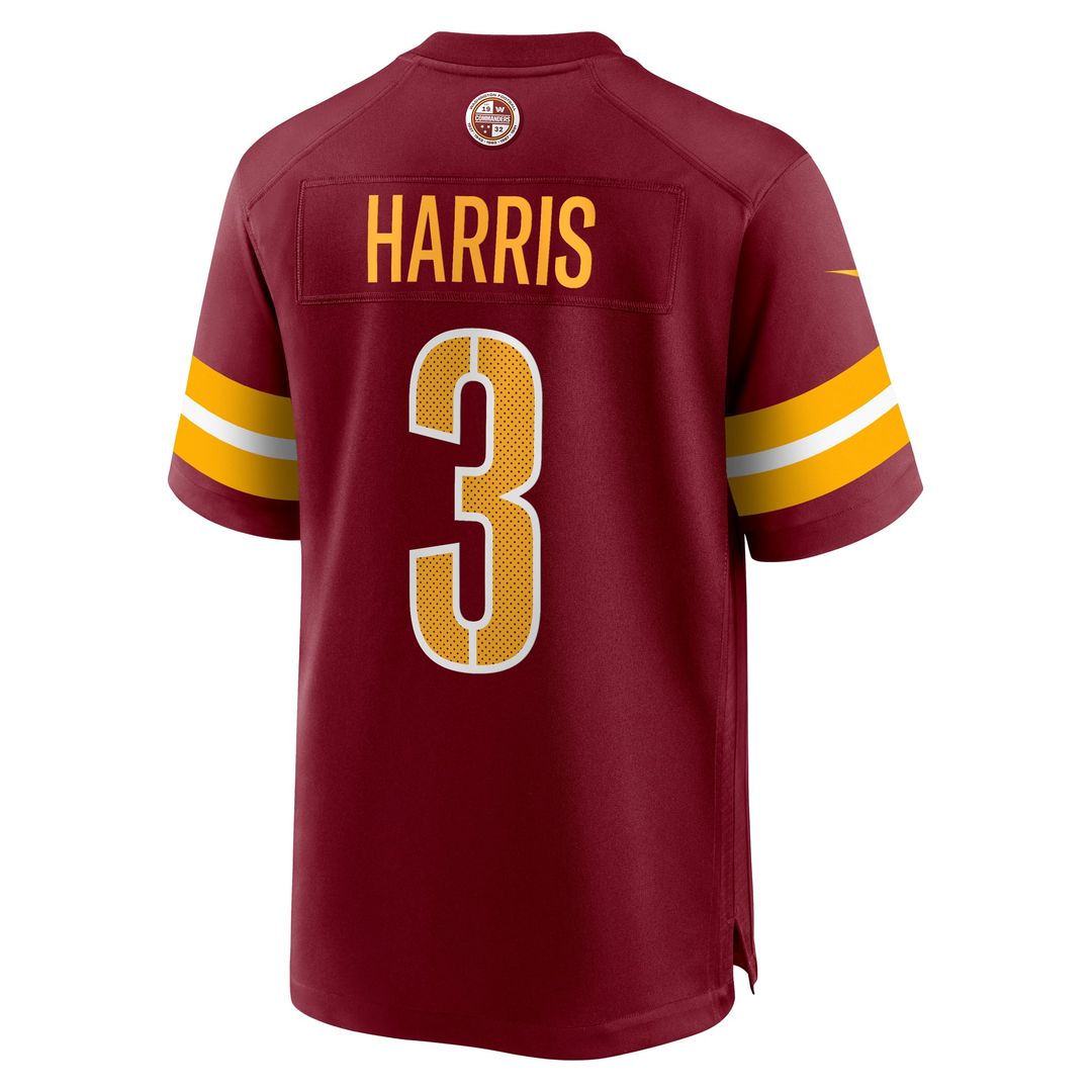 Washington Commanders Will Harris Nike Burgundy Game Jersey product image 3