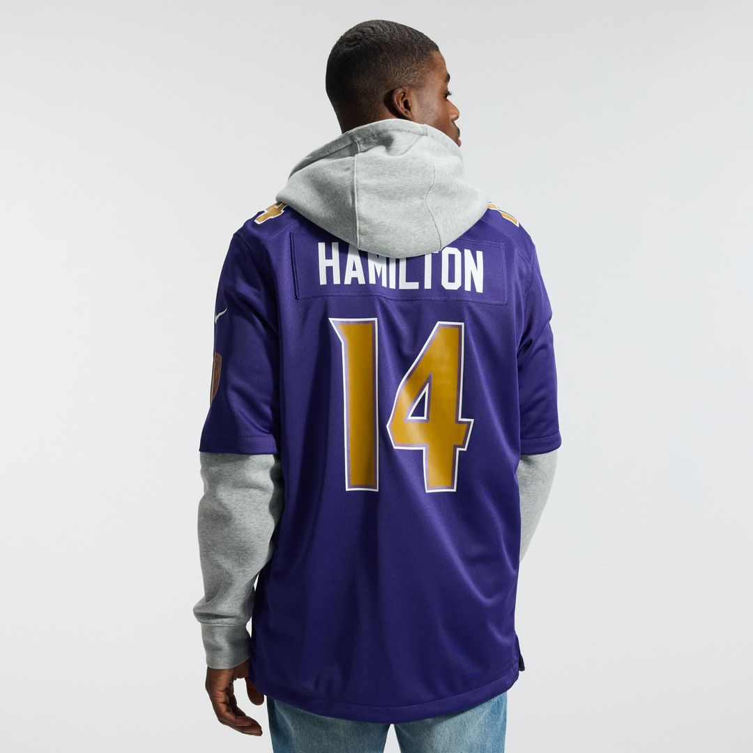 Baltimore Ravens Kyle Hamilton Nike Purple Alternate Game product image 3
