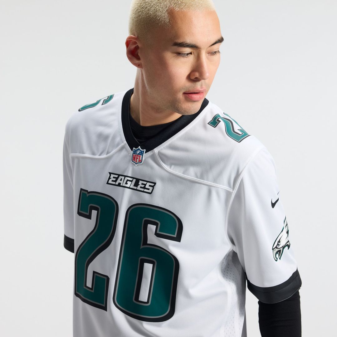Philadelphia Eagles Saquon Barkley Nike White Game Jersey product image 10