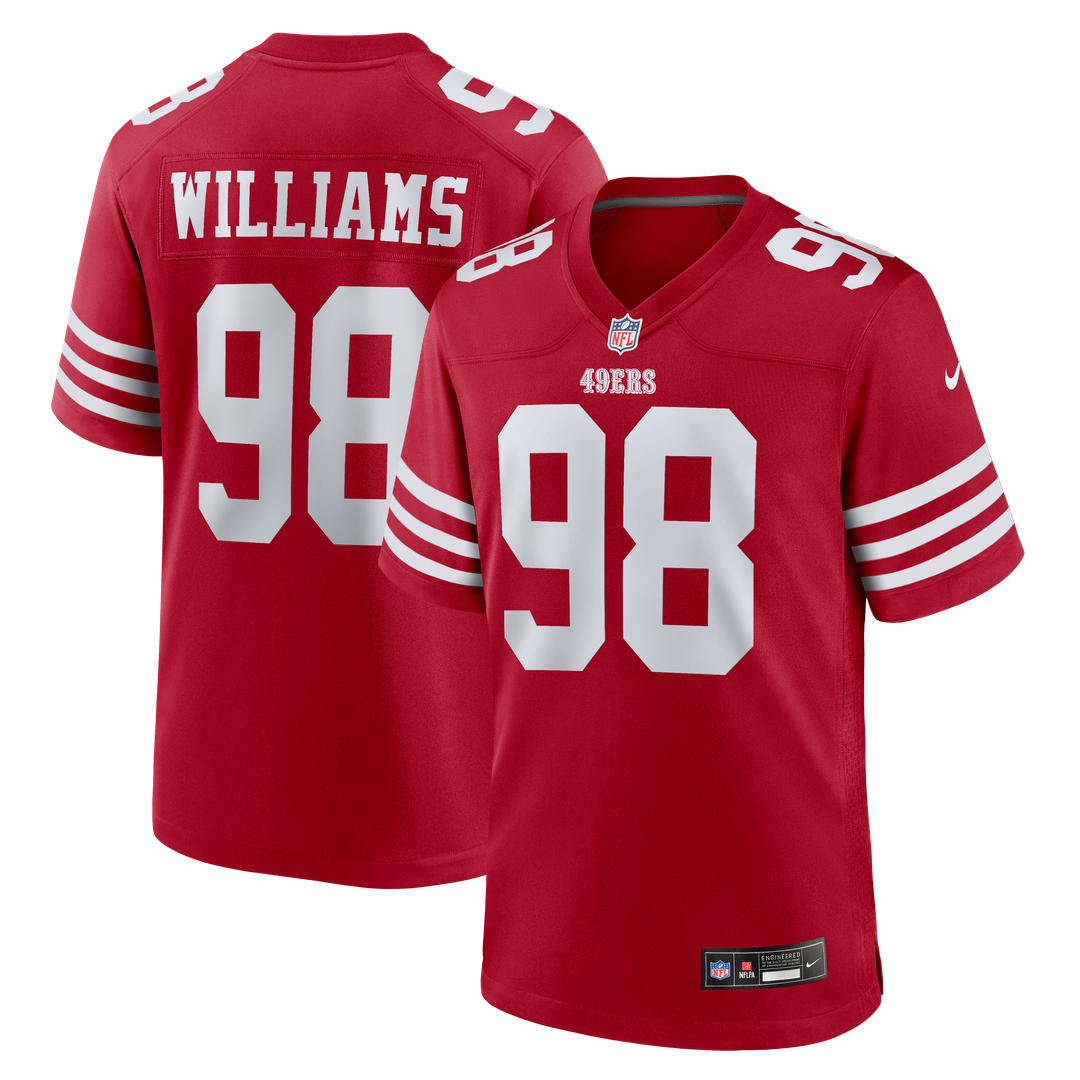 San Francisco 49ers Mykel Williams Nike Scarlet Game Jersey product image 1