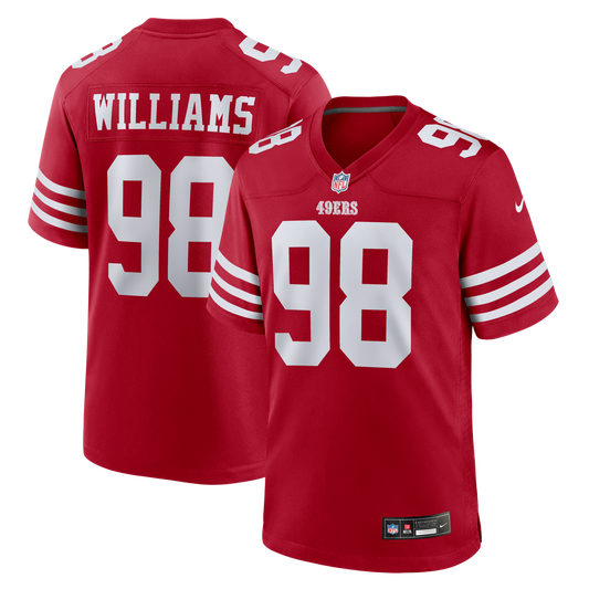 San Francisco 49ers Mykel Williams Nike Scarlet Game Jersey product image 1