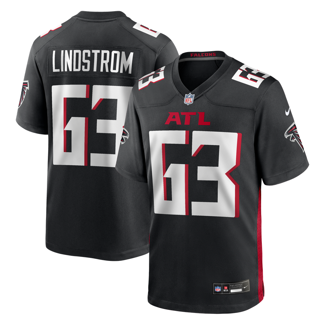 Atlanta Falcons Chris Lindstrom Nike Black Game Jersey product image 1