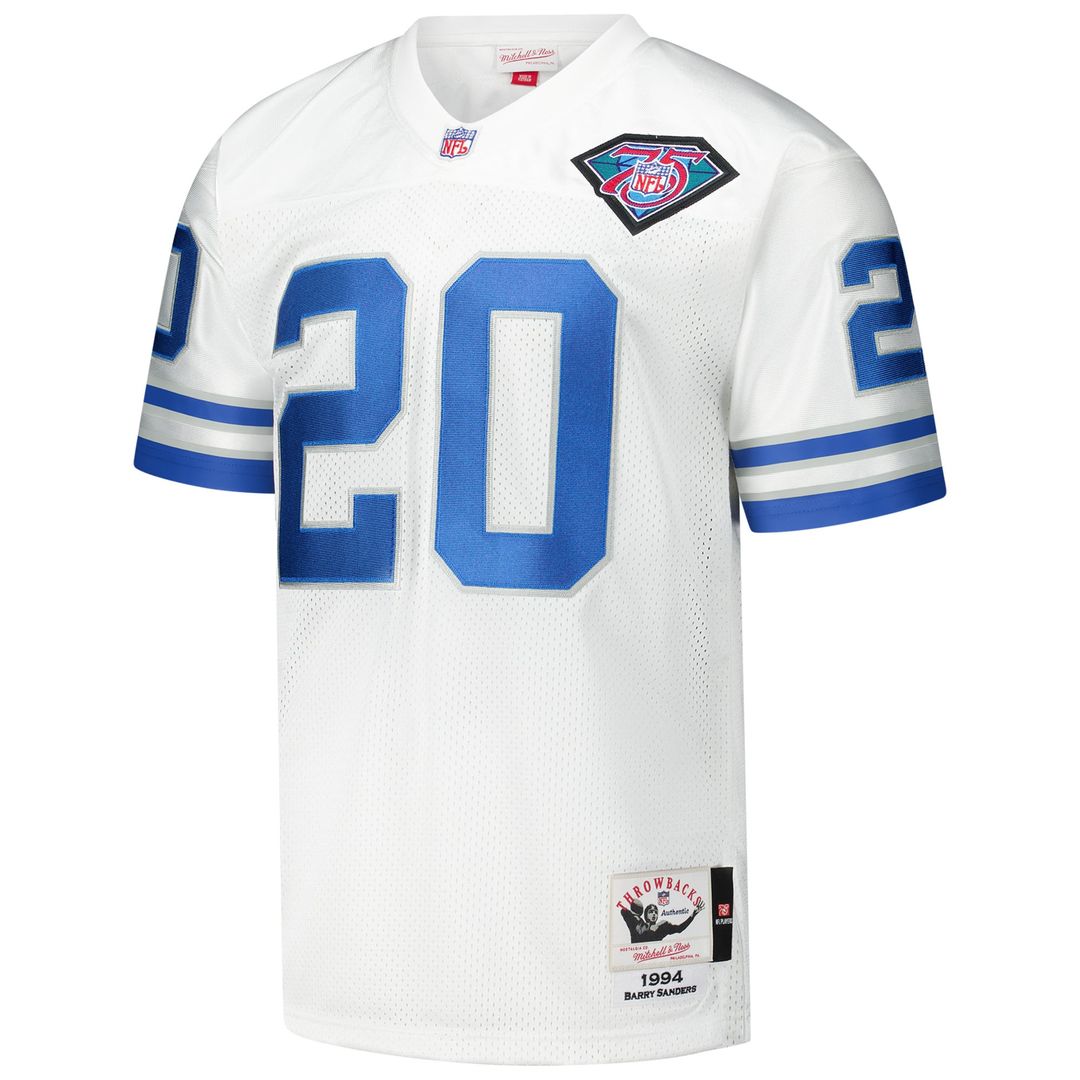 Detroit Lions 1994 Barry Sanders Mitchell & Ness White product image 2