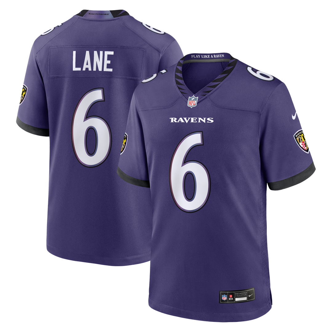 Baltimore Ravens Ja'Kobi Lane Nike Purple Game Jersey product image 1