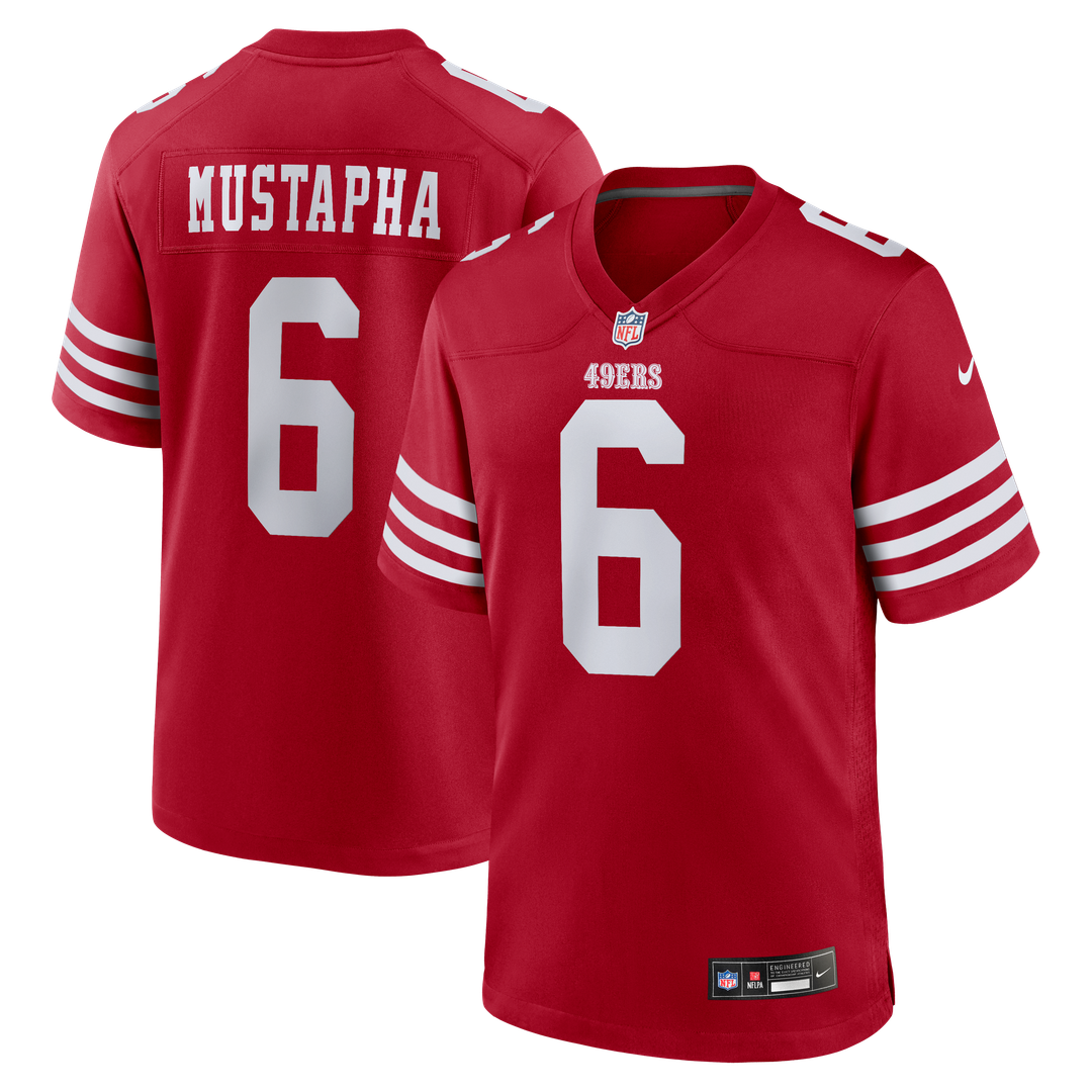 San Francisco 49ers Malik Mustapha Nike Scarlet Game Jersey product image 1
