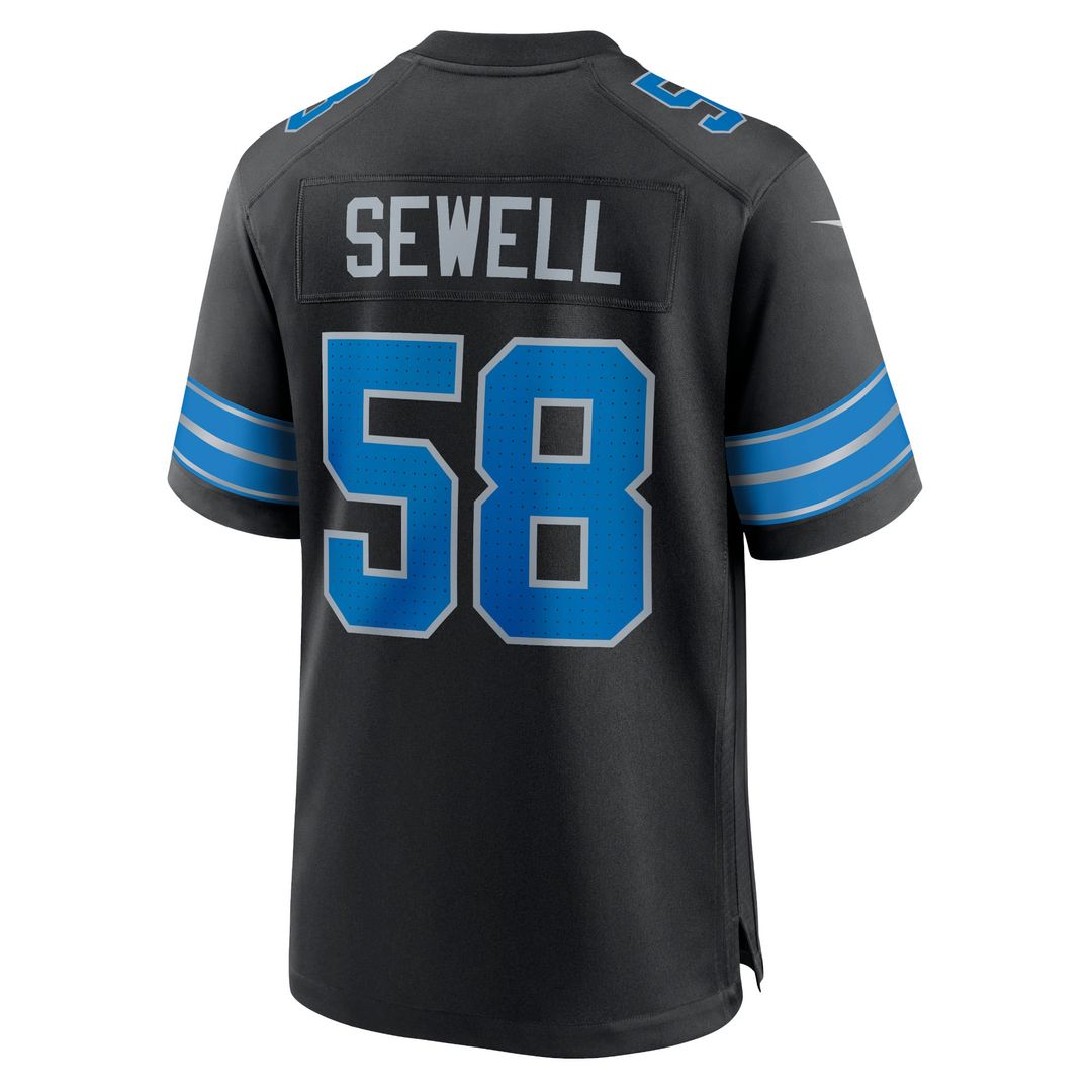Detroit Lions Penei Sewell Nike Black 2nd Alternate Game product image 9