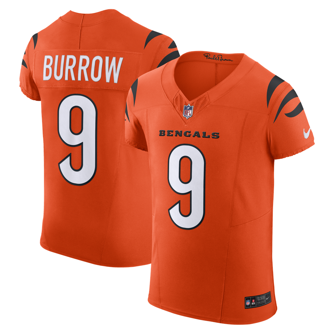 Cincinnati Bengals Joe Burrow Nike Orange Team Vapor FUSE product image 1