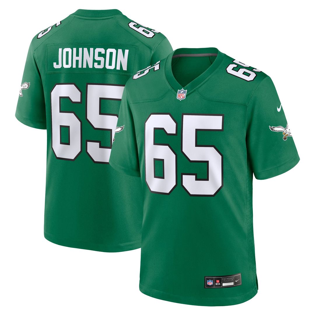 Philadelphia Eagles Lane Johnson Nike Kelly Green Alternate product image 1