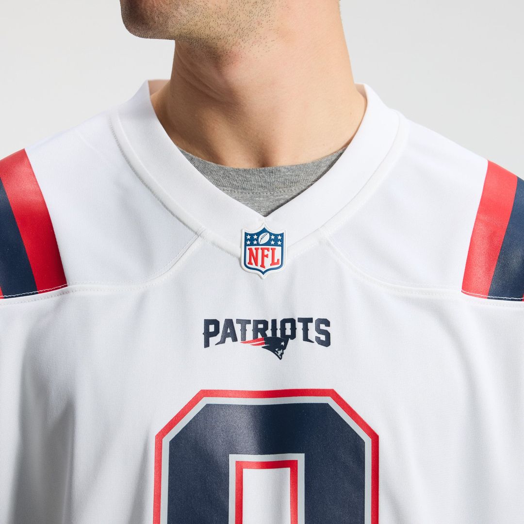 New England Patriots Christian Gonzalez Nike White Game product image 22
