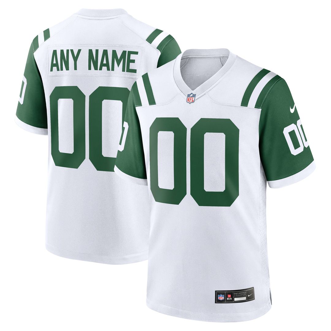 New York Jets Nike White Classic Alternate Custom Replica product image 1