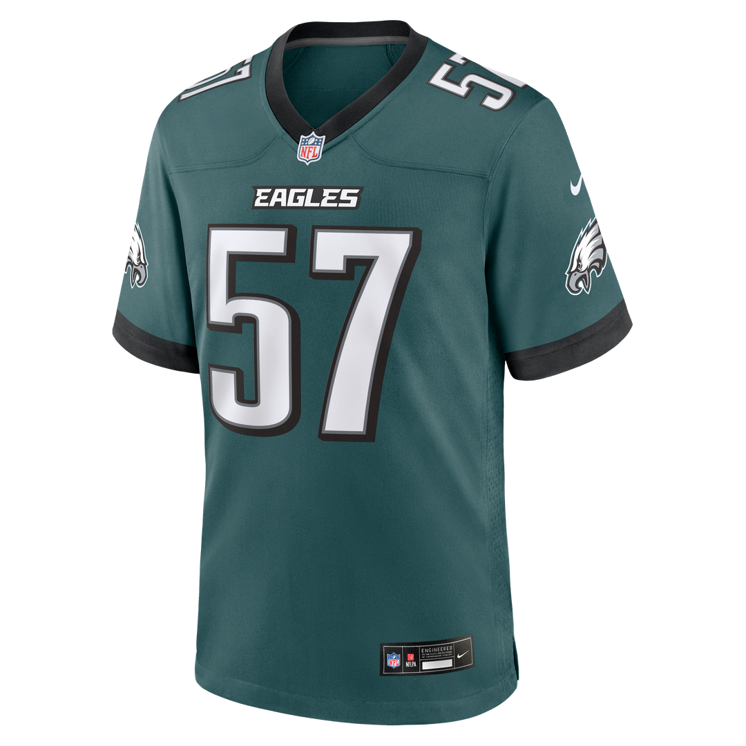 Philadelphia Eagles A.J. Epenesa Nike Midnight Green Game product image 2