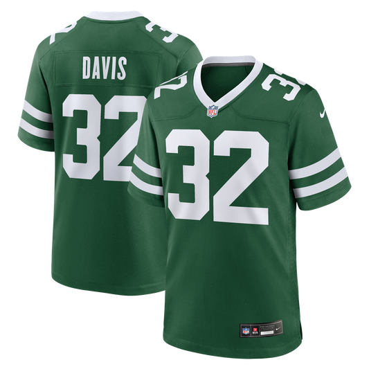 New York Jets Isaiah Davis Nike Legacy Green Game Jersey product image 1