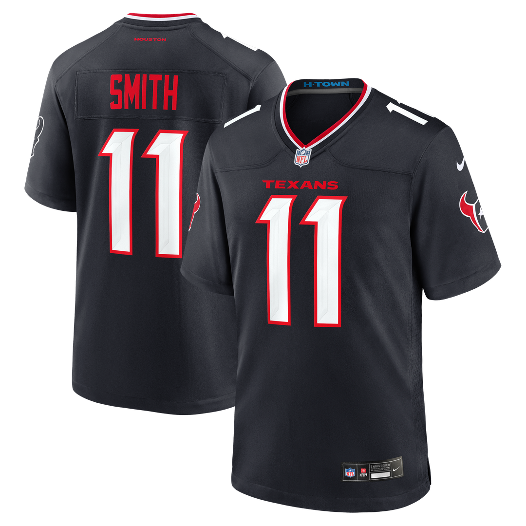 Houston Texans Tremon Smith Nike Navy Game Jersey product image 1
