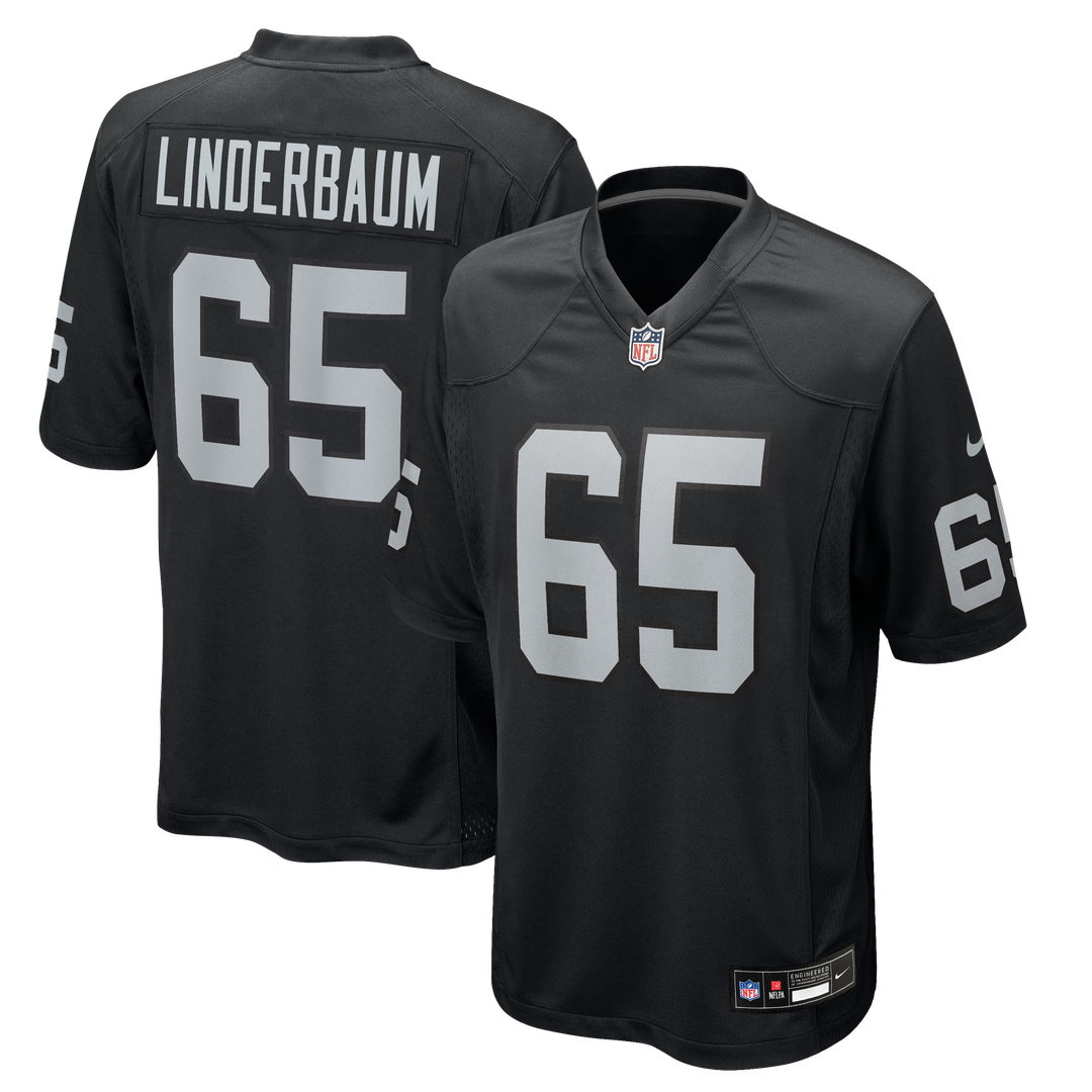 Las Vegas Raiders Tyler Linderbaum Nike Black Game Jersey product image 1