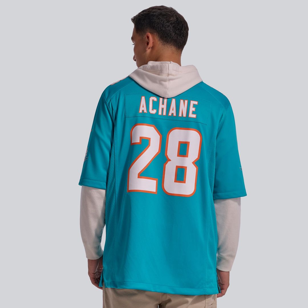Miami Dolphins De'Von Achane Nike Aqua Game Jersey product image 3