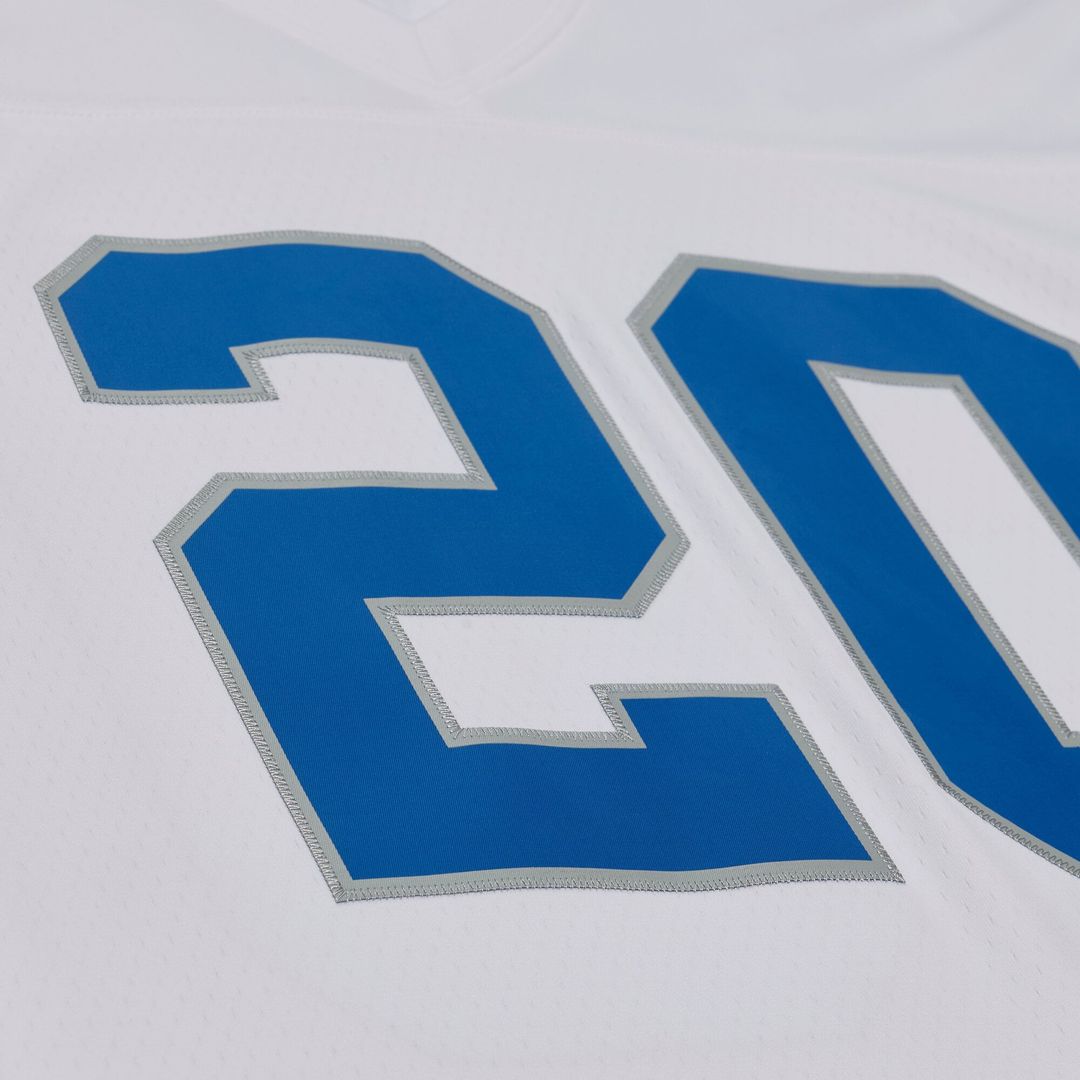 Detroit Lions Barry Sanders Mitchell & Ness White 1989 product image 3