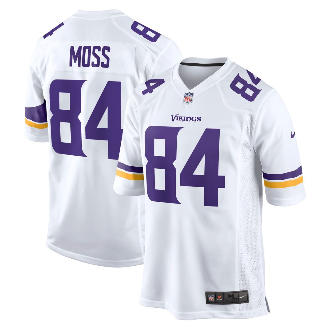 Minnesota Vikings Randy Moss Nike White Retired Game Jersey product image 1