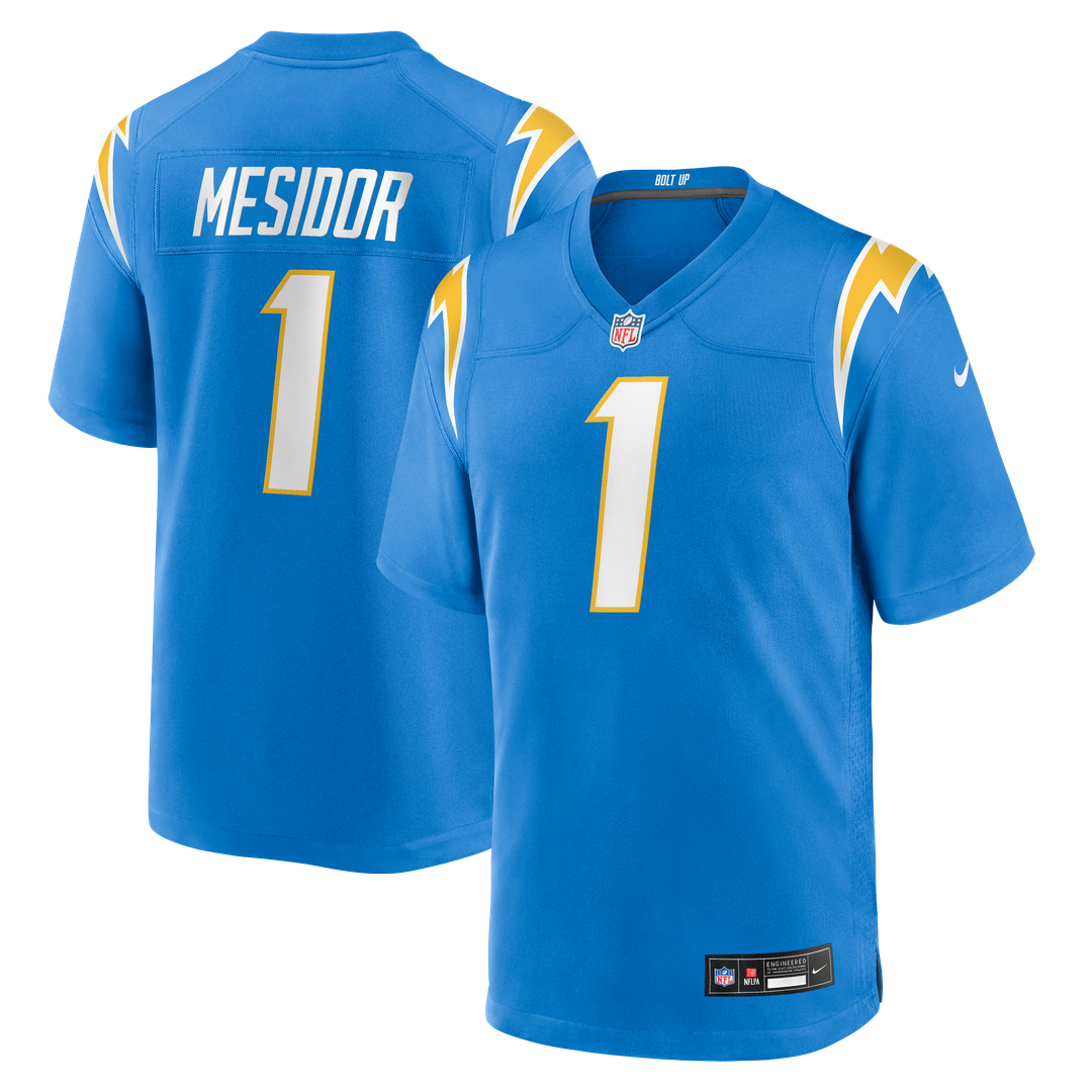 Los Angeles Chargers Akheem Mesidor Nike Powder Blue Game product image 1