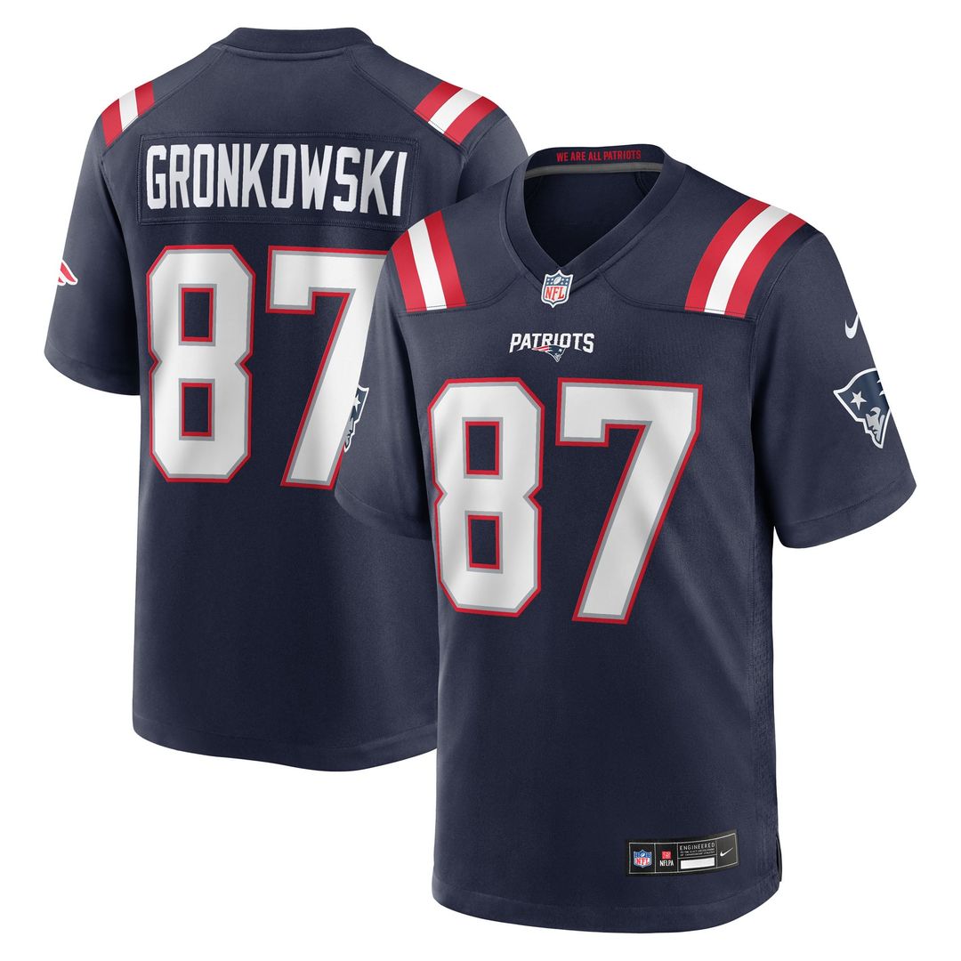 New England Patriots Rob Gronkowski Nike Red Alternate product image 13