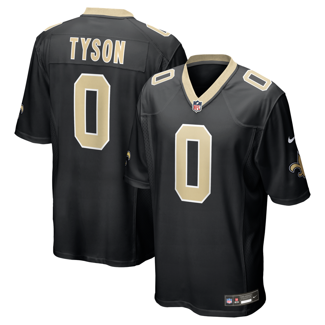 New Orleans Saints Jordyn Tyson Nike Black Game Jersey product image 7