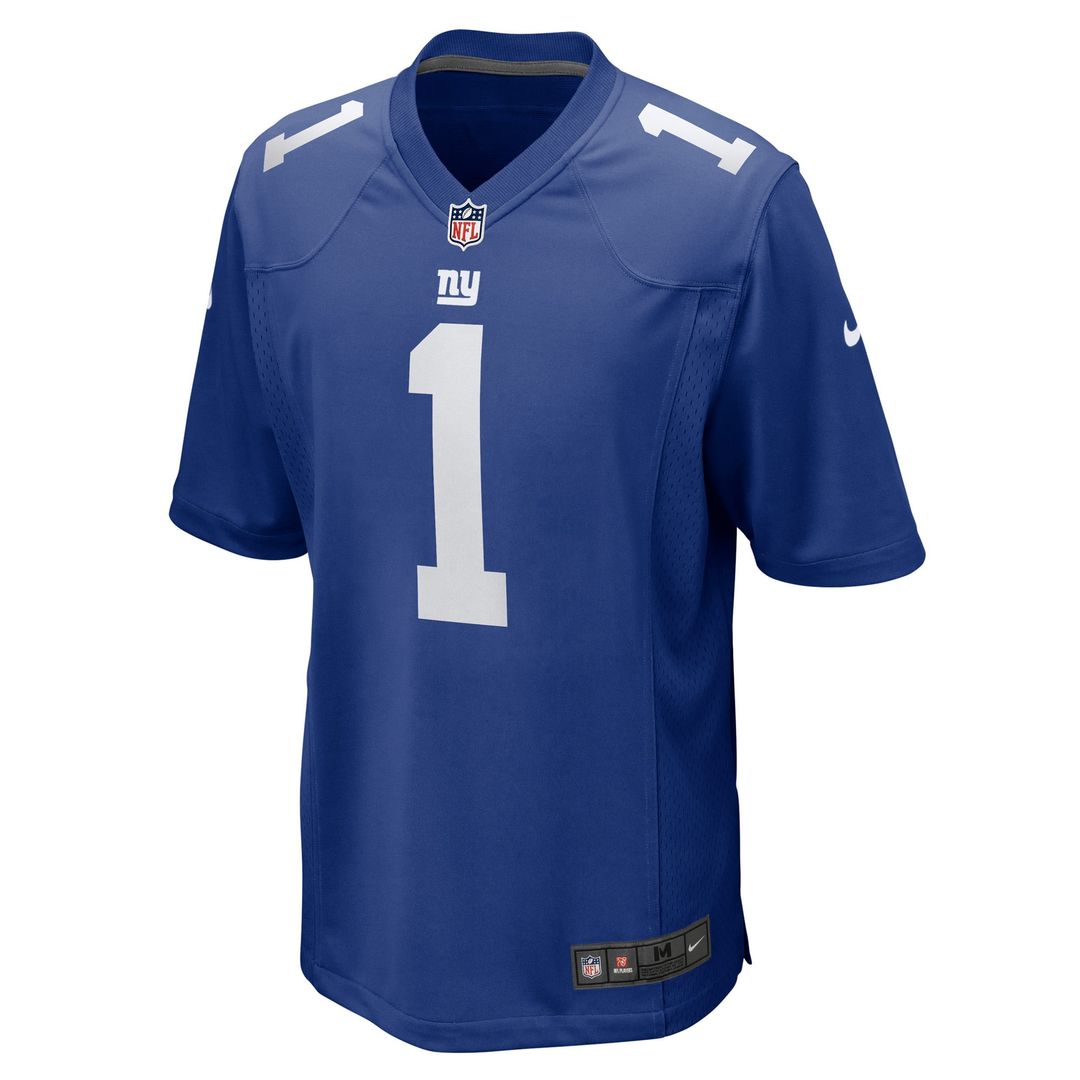 New York Giants Number 1 Groom Nike Royal Game Jersey product image 2