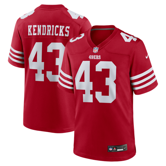 San Francisco 49ers Eric Kendricks Nike Scarlet Game Jersey product image 1