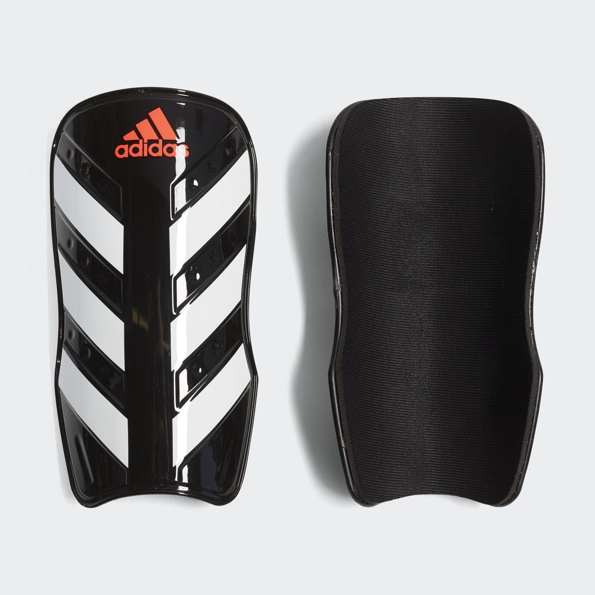 adidas Everlesto Shin Guard - Black/White/Solar Red product image 2, provided for visual reference and product detail review