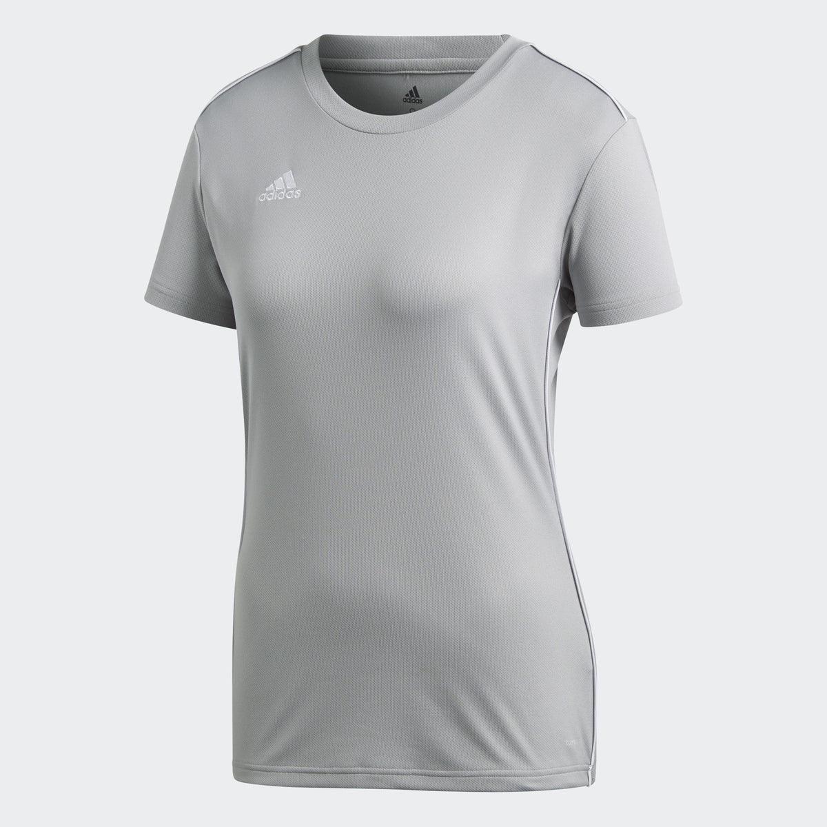 adidas Women Core 18 Training Jersey - Stone/White product image 2, provided for visual reference and product detail review
