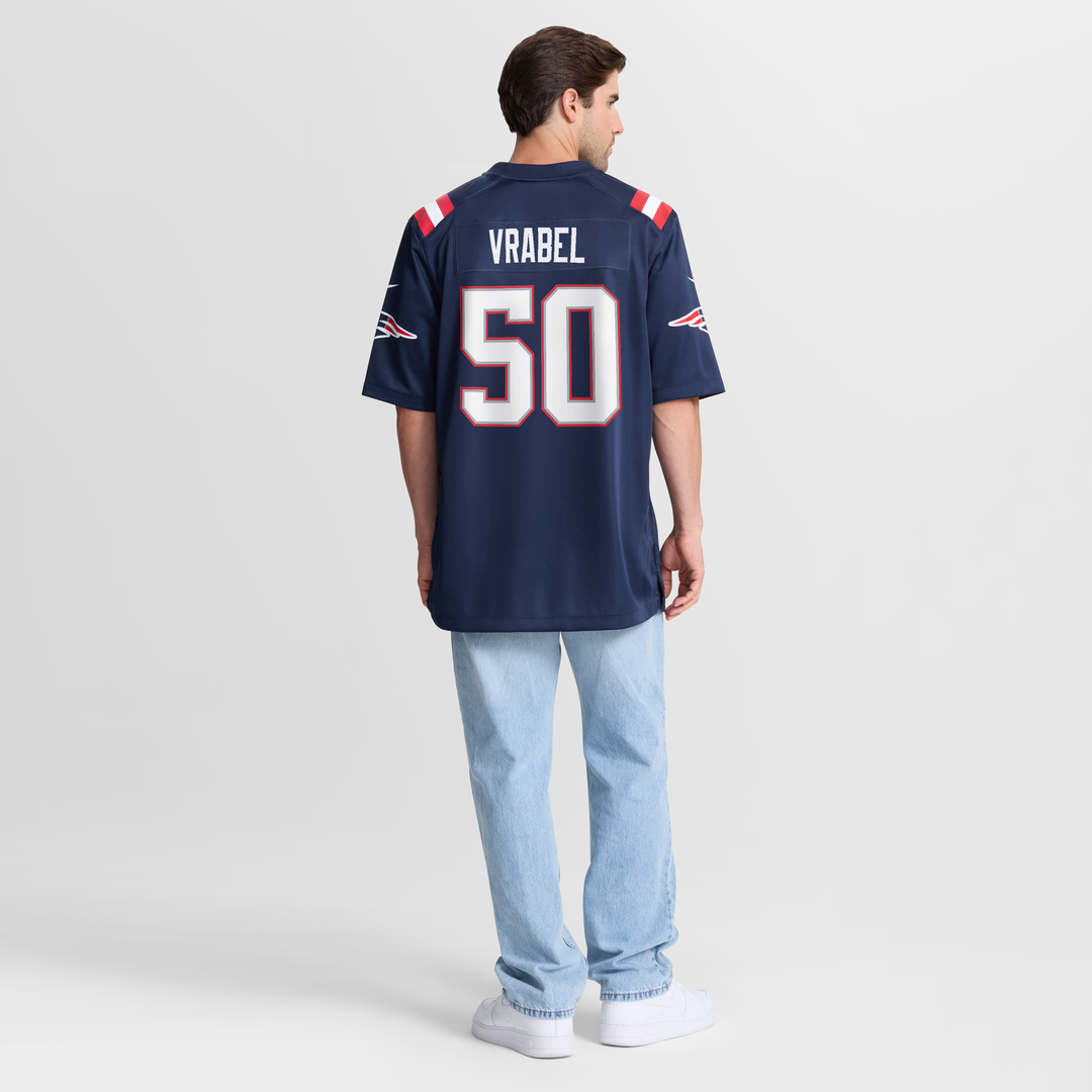 New England Patriots Mike Vrabel Nike White Retired Game product image 14