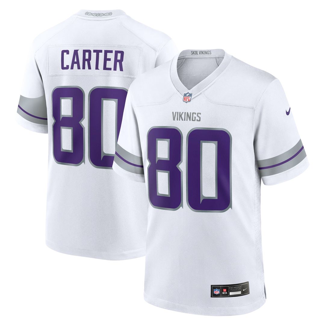 Minnesota Vikings Cris Carter Nike White Alternate Retired product image 1