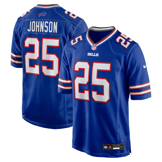 Buffalo Bills Ty Johnson Nike Royal Game Jersey product image 1