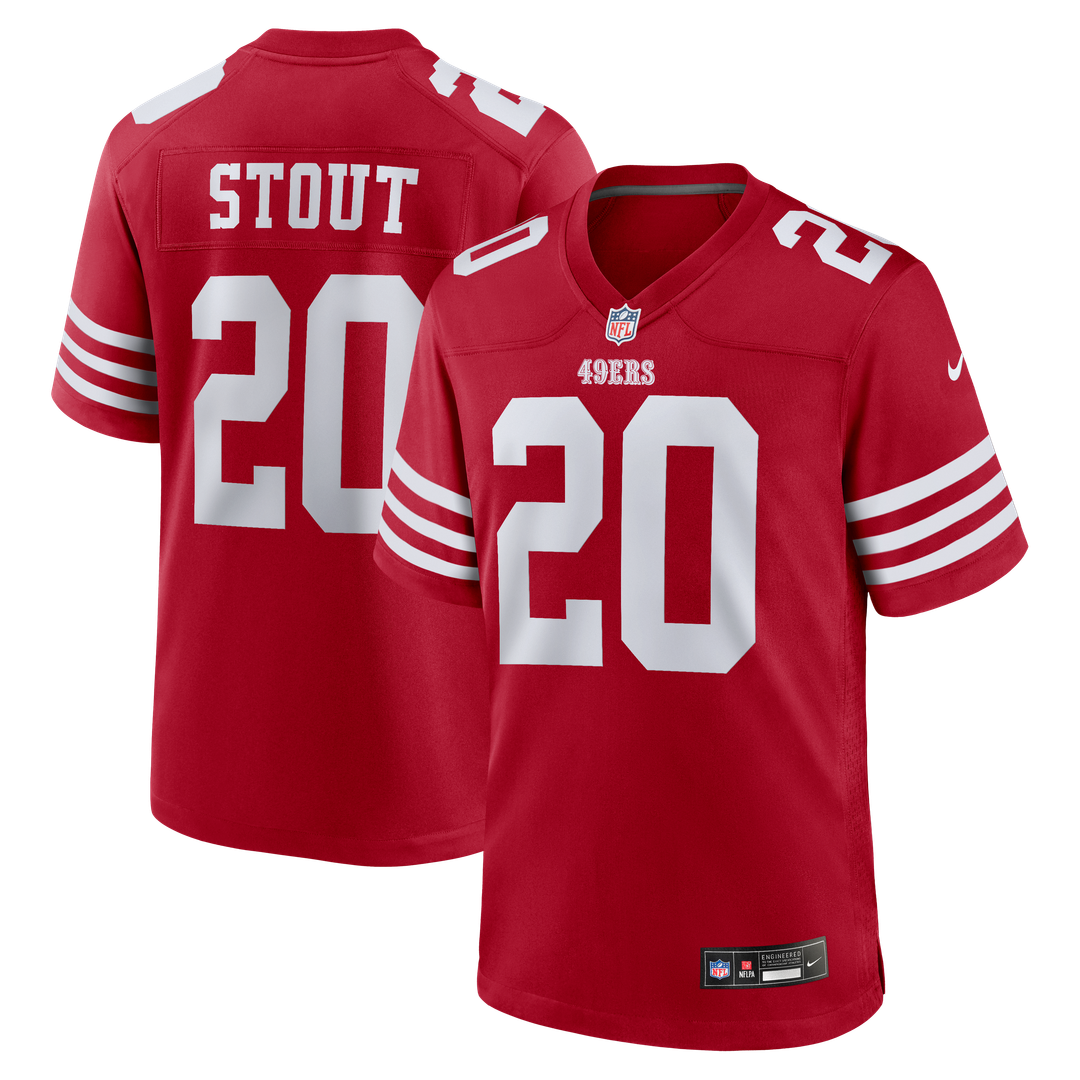 San Francisco 49ers Upton Stout Nike Scarlet Game Jersey product image 1