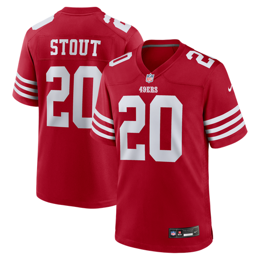 San Francisco 49ers Upton Stout Nike Scarlet Game Jersey product image 1