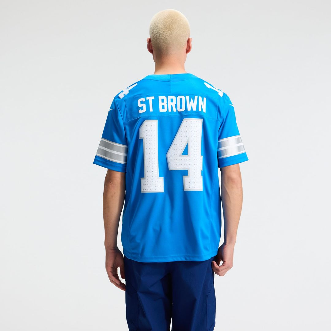 Detroit Lions Amon - Ra St. Brown Nike Blue Team Vapor FUSE product image 3