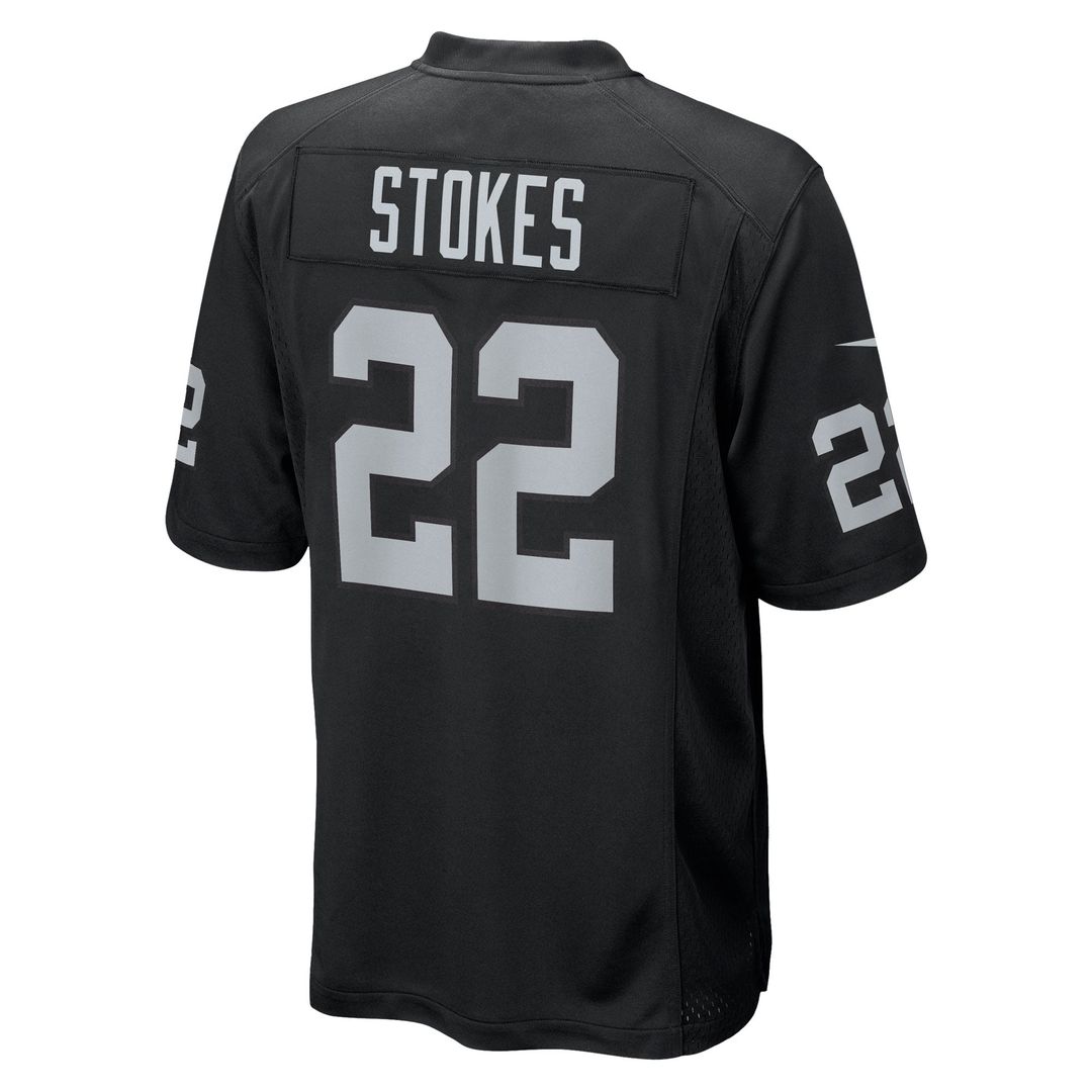 Las Vegas Raiders Eric Stokes Nike Black Game Jersey product image 3