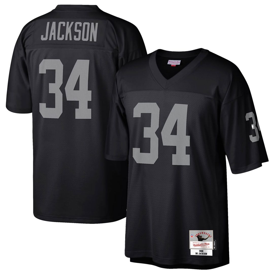 Las Vegas Raiders Bo Jackson Mitchell & Ness Black Legacy product image 1