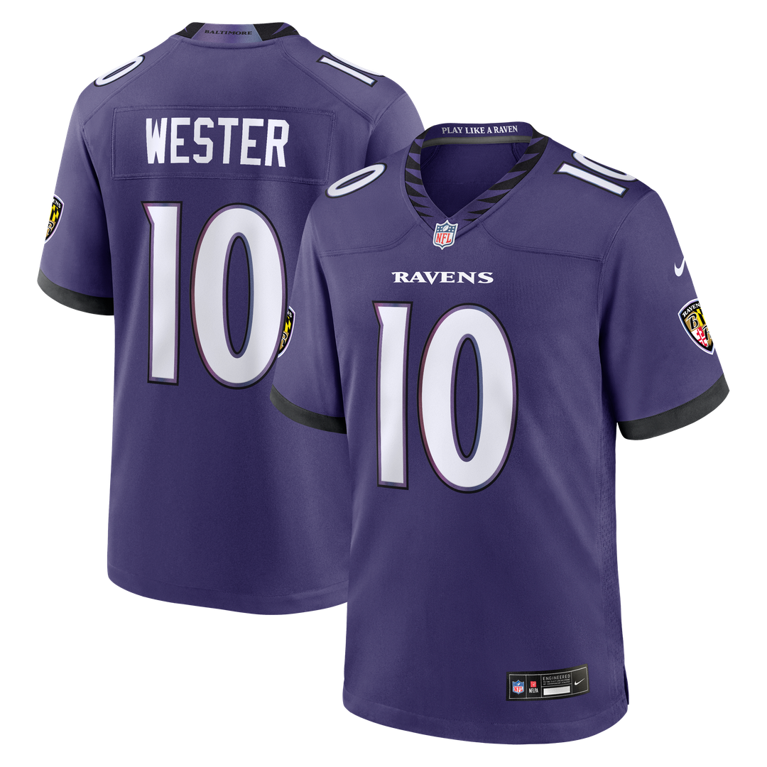Baltimore Ravens LaJohntay Wester Nike Purple Game Jersey product image 1