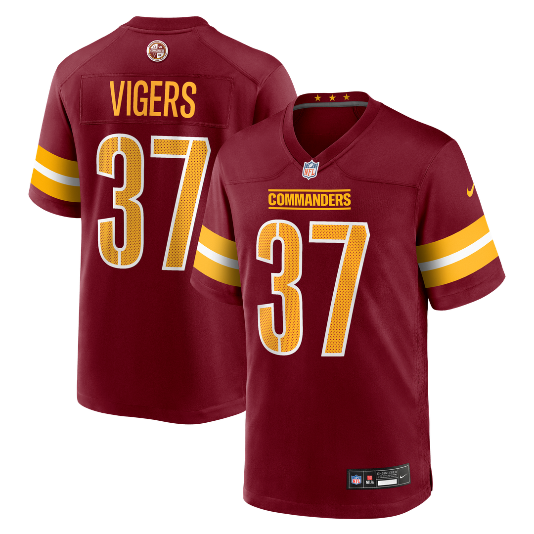 Washington Commanders Car'lin Vigers Nike Burgundy Game product image 1